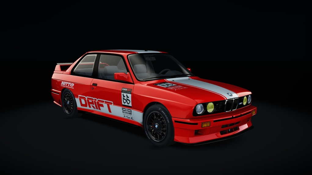 BMW M3 E30 Drift, skin Nitto_Red