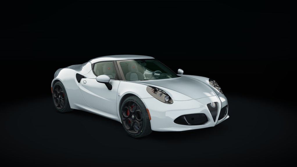 Alfa Romeo 4C, skin bianco_madreperla_black_rims