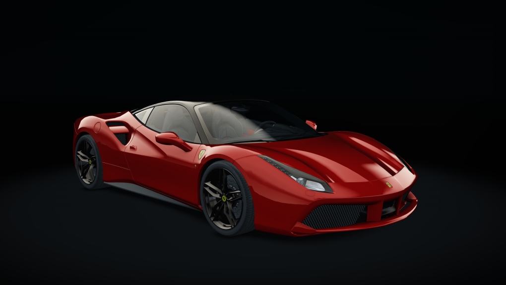 Ferrari 488 GTB, skin 01_rosso_corsa_b