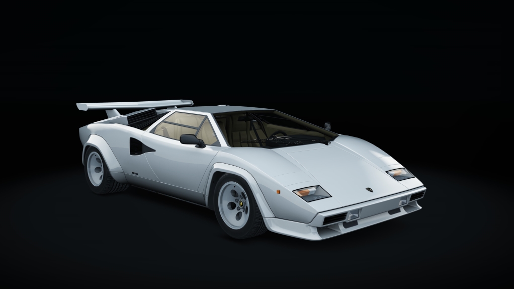 Lamborghini Countach, skin argento_luna_metal